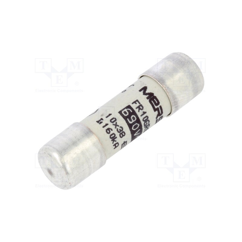 1 pcs x MERSEN - FR10GR69V16 - Fuse: fuse, gR,ultra rapid, 16A, 690VAC, 10x38mm