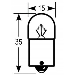 Bulb r5w 12v 5w vapormatic vlc0207