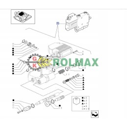 Hydraulic distributor new holland t6000 case pu