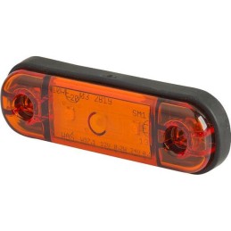 Yellow LED oval marker lamp