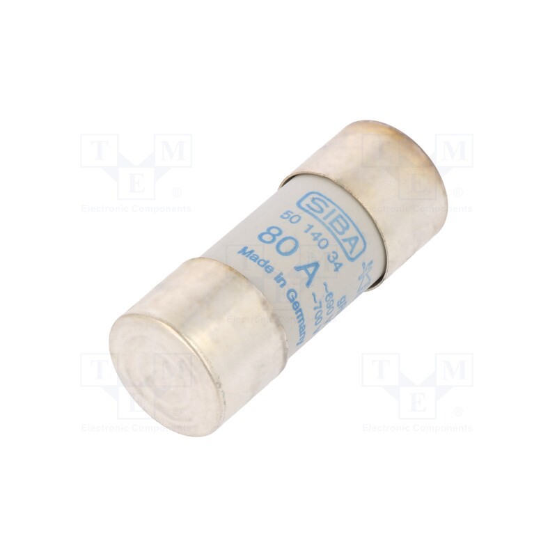 1 pcs x SIBA - 5014034.8 - Fuse: fuse, gRL,gS, 80A, 690VAC, ceramic,cylindrical, 22x58mm