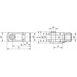 Ca98130 fork and stem m8 x 48