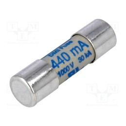 1 pcs x SIBA - 5021006.0,44 - Fuse: fuse, aR, 0.44A, 1kVAC, 1kVDC, 10x35mm, URZ