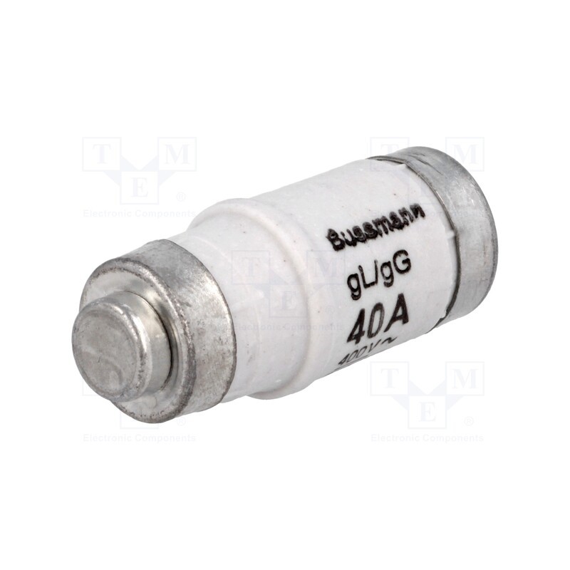 1 pcs x BUSSMANN - 40NZ02 - Fuse: fuse, 40A, 400VAC, 250VDC, ceramic,industrial, D02