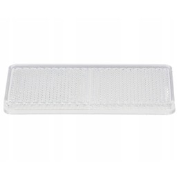 Reflector, white, rectangular, glued, 96x42mm
