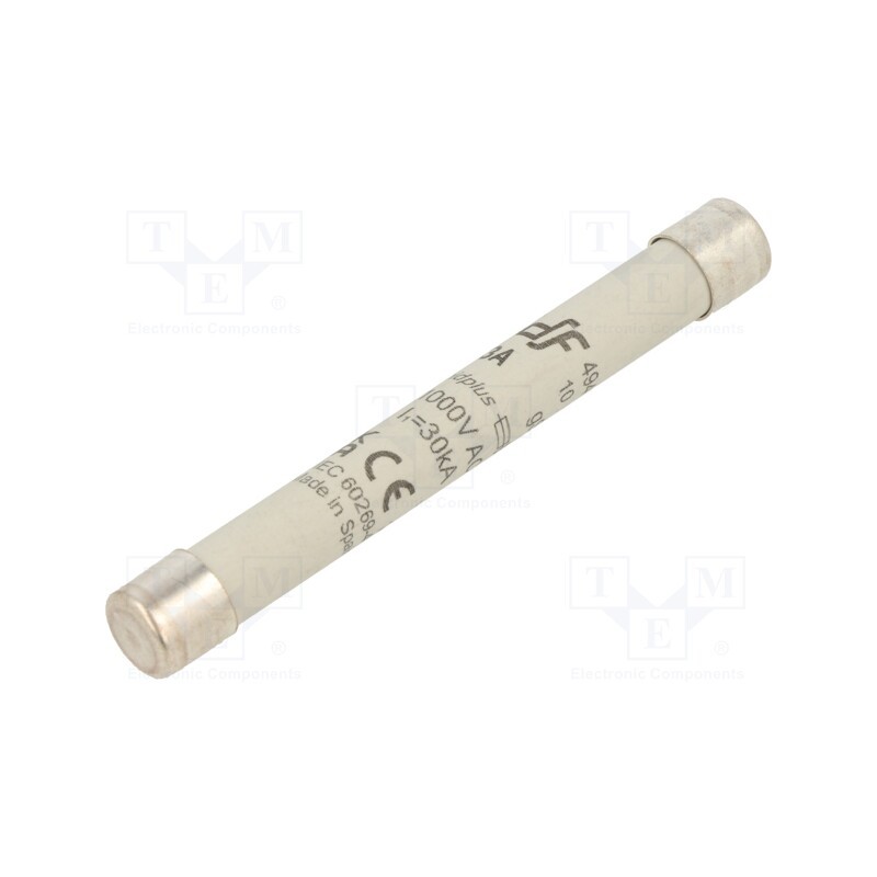 1 pcs x DF ELECTRIC - 494003 - Fuse: fuse, gS, 3A, 1kVAC, ceramic,industrial, 10x85mm