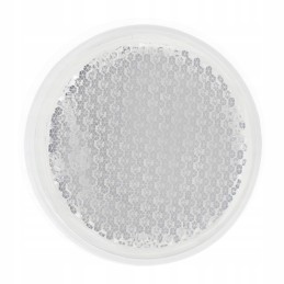 White round reflector, diameter 75mm, with M6 screw