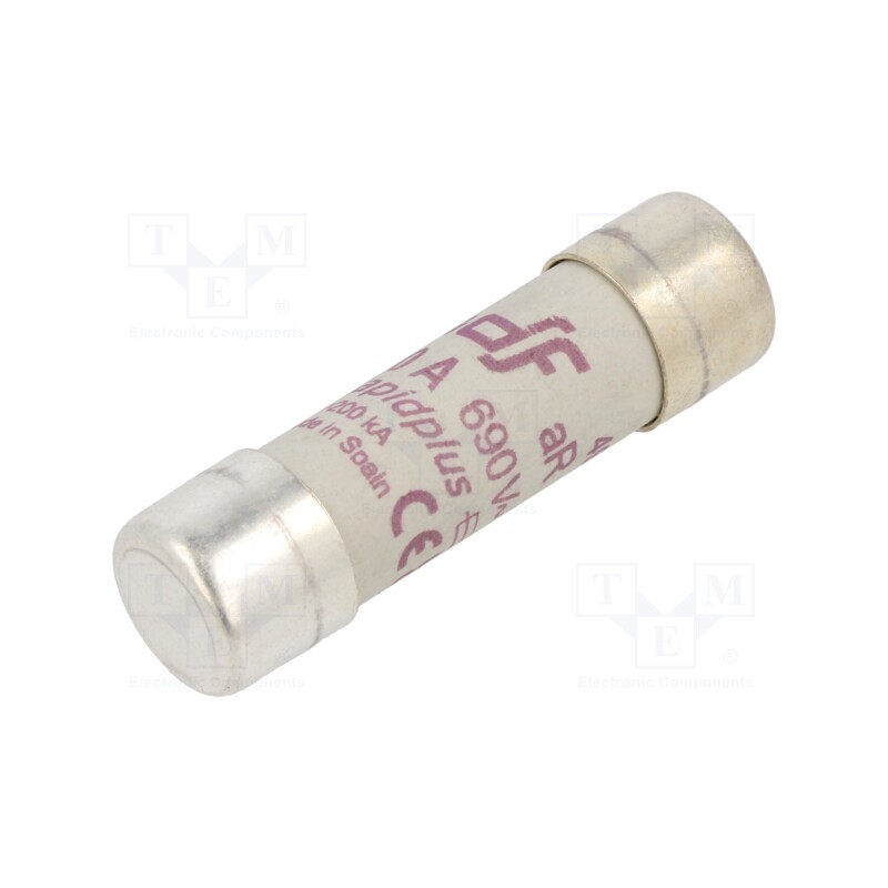 1 pcs x DF ELECTRIC - 491765 - Fuse: fuse, aR, 40A, 690VAC, 700VDC, 14x51mm