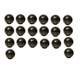 M10 B40 knob, black, large, set of 20 pieces