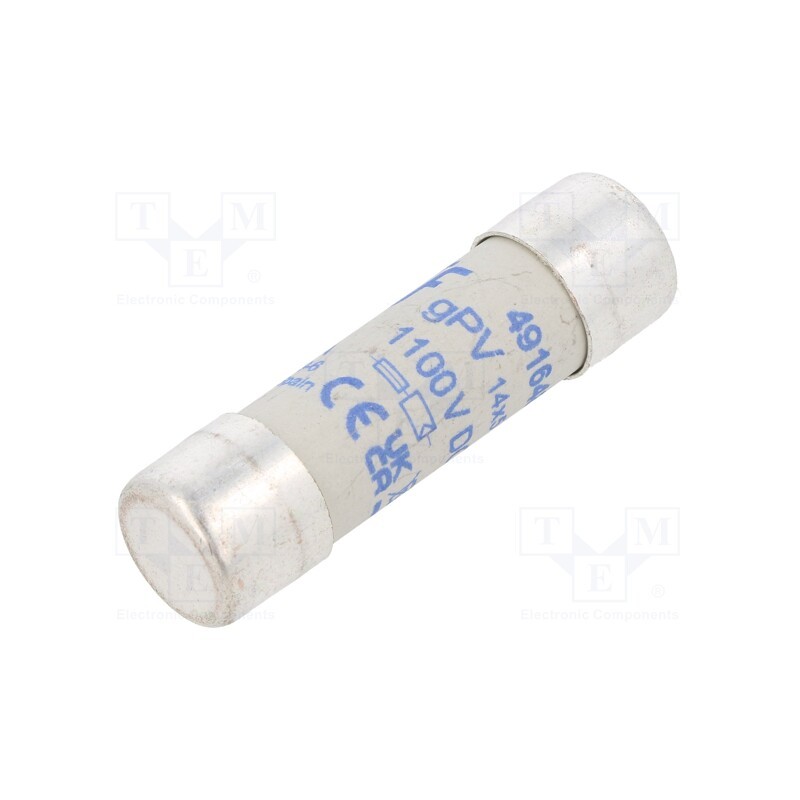 1 pcs x DF ELECTRIC - 491648 - Fuse: fuse, gPV, 20A, 1.1kVDC, ceramic,cylindrical,industrial