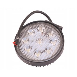 Round work lamp 27w 9 LED glanz