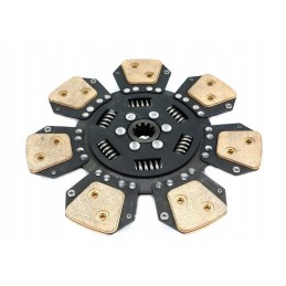 Ceramic clutch disc with case wary springs
