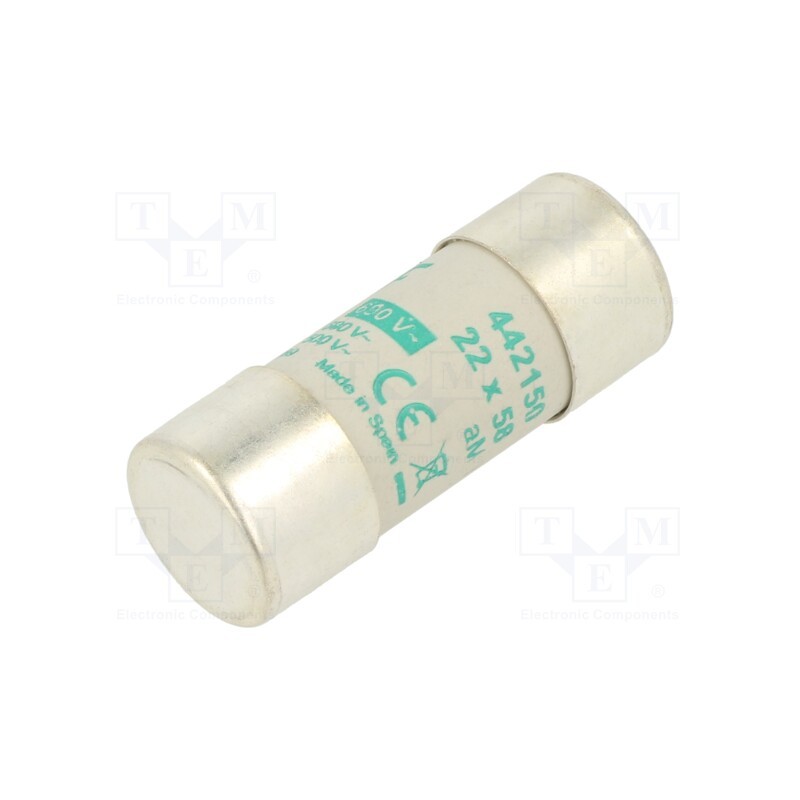 1 pcs x DF ELECTRIC - 442150 - Fuse: fuse, aM, 50A, 690VAC, ceramic,cylindrical,industrial