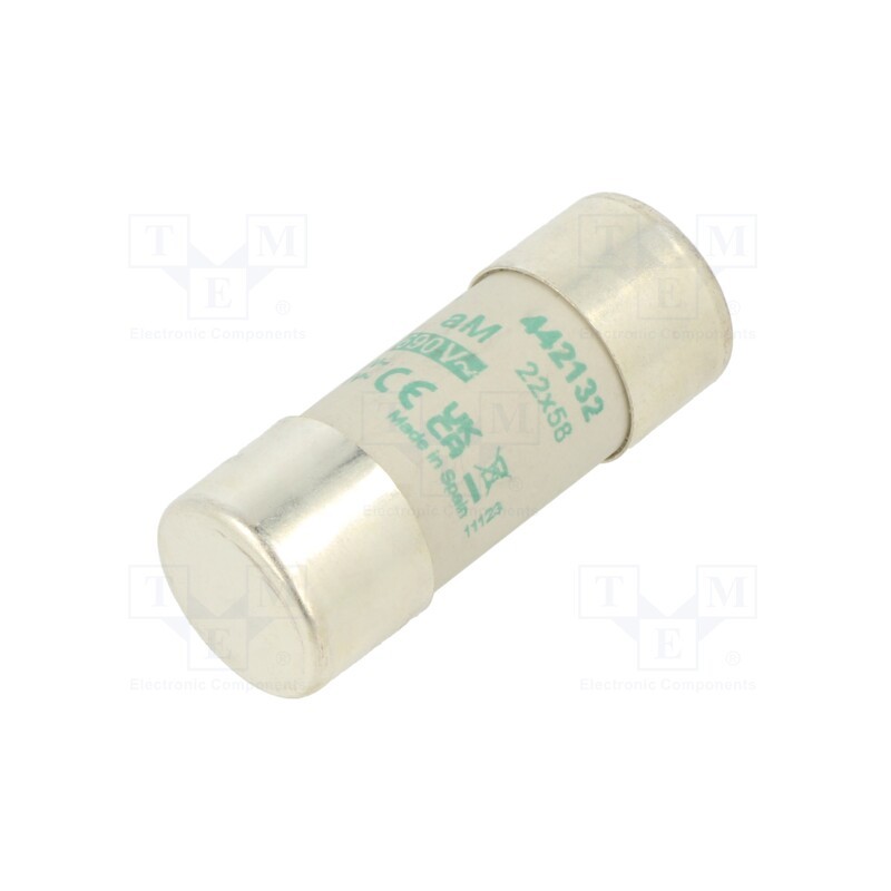 1 pcs x DF ELECTRIC - 442132 - Fuse: fuse, aM, 32A, 690VAC, ceramic,cylindrical,industrial