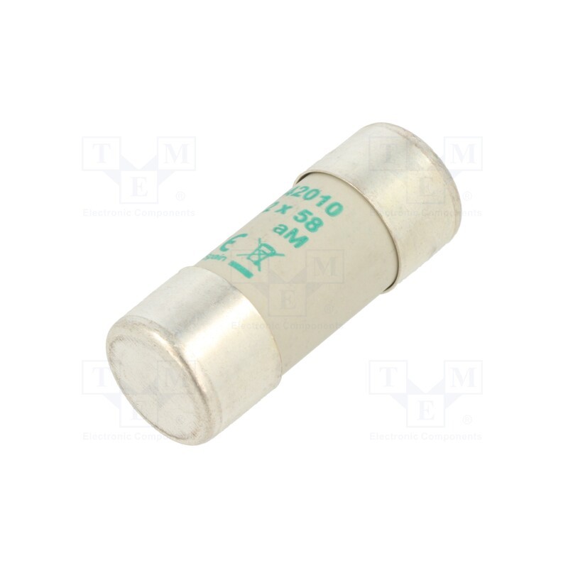 1 pcs x DF ELECTRIC - 442010 - Fuse: fuse, aM, 10A, 690VAC, ceramic,cylindrical,industrial
