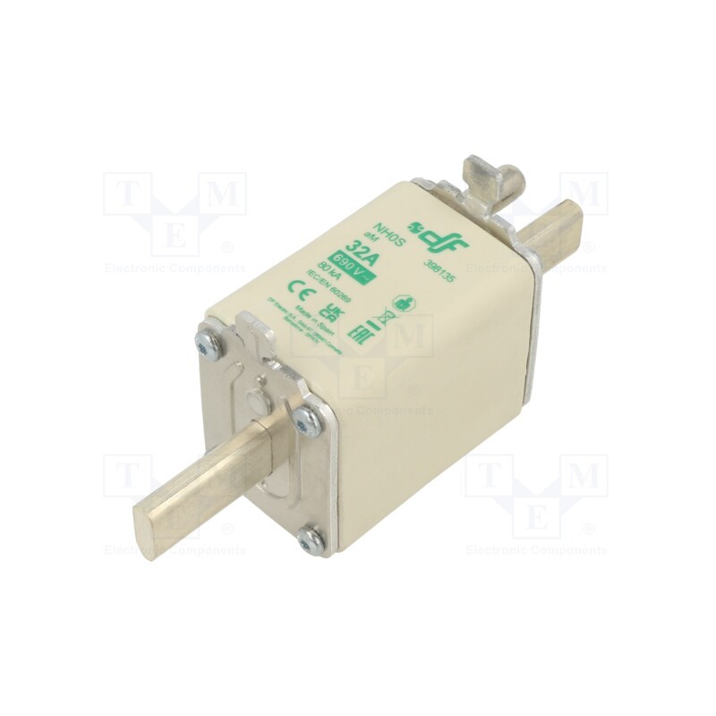1 pcs x DF ELECTRIC - 398135 - Fuse: fuse, aM, 32A, 690VAC, NH0S