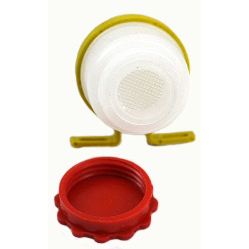 Round brake fluid reservoir