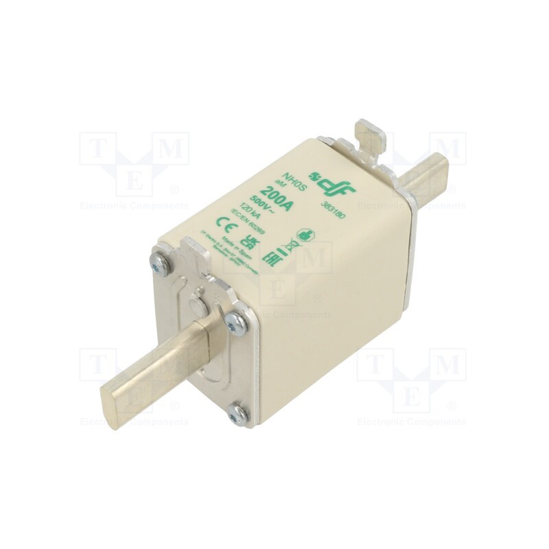 1 pcs x DF ELECTRIC - 383180 - Fuse: fuse, aM, 200A, 500VAC, NH0S