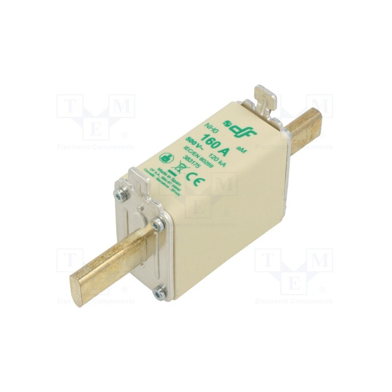 1 pcs x DF ELECTRIC - 383175 - Fuse: fuse, aM, 160A, 500VAC, NH0