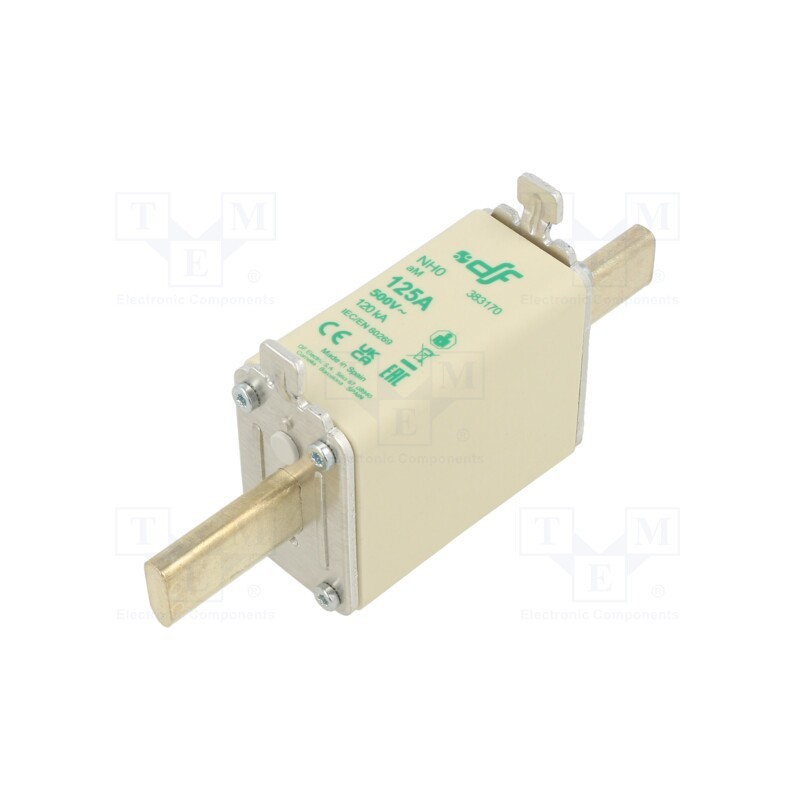 1 pcs x DF ELECTRIC - 383170 - Fuse: fuse, aM, 125A, 500VAC, NH0