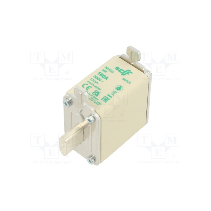 1 pcs x DF ELECTRIC - 383075 - Fuse: fuse, aM, 160A, 500VAC, NH00