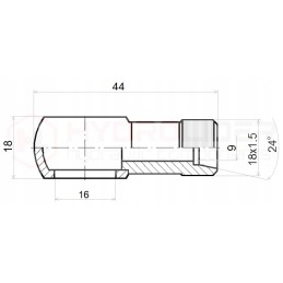 Connection m18x1 5 mesh 16mm h 18 hydrolider