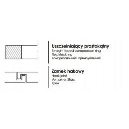 Piston ring 40x2 5x16 prima 40 00x2 5x1 6