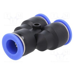 1 pcs x PNEUMAT-140.012 - Push-in fitting, Y-Yap spliYYer, -0.95÷15bar, PBT, BLUELINE