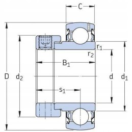 Self-aligning ball bearing d209 sa209