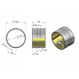 Mf3 axle pin bushing