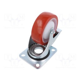 1 pcs x RADER - KPE-POPUB 100K1-HC - Transport wheel, Ø: 100mm, W: 36mm, H: 128mm, torsional with lock