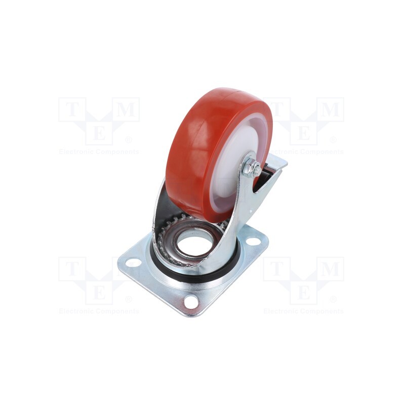 1 pcs x RADER - KPE-POPUB 100K1-HC - Transport wheel, Ø: 100mm, W: 36mm, H: 128mm, torsional with lock