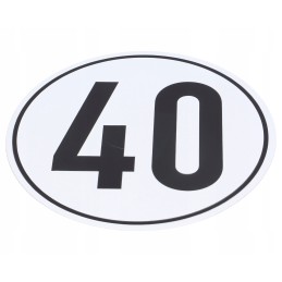 Board with a speed of 40 km h, diameter 200 mm, plastic