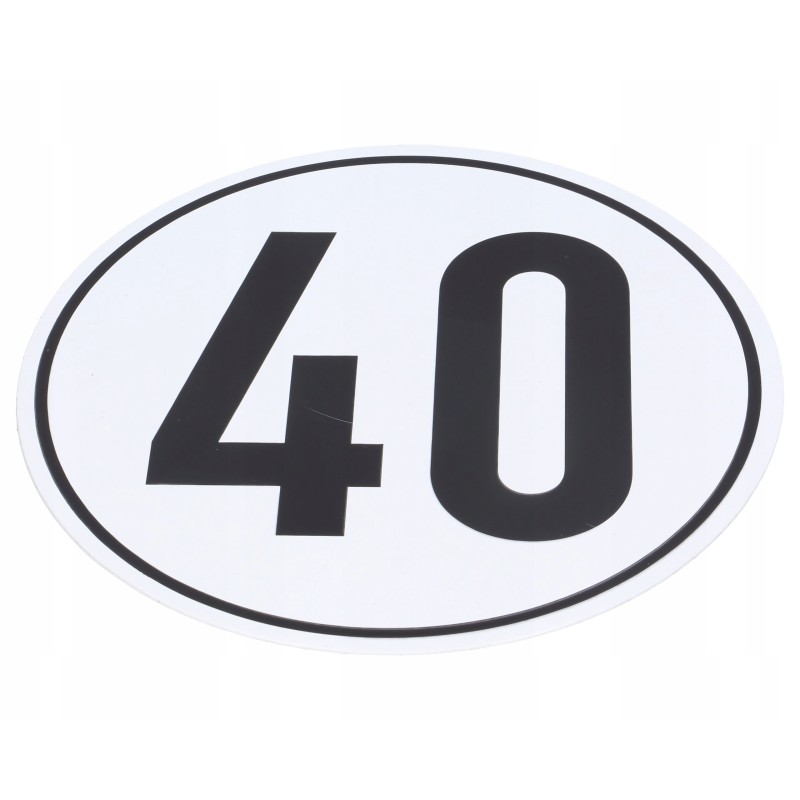 Board with a speed of 40 km h, diameter 200 mm, plastic