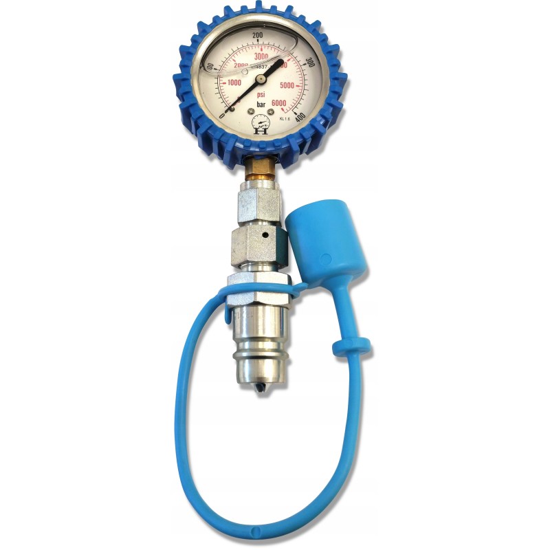 Pressure gauge 400 bar, quick connector, Euro plug M18