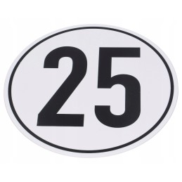 Board with a speed of 25 km h, diameter 200 mm, plastic