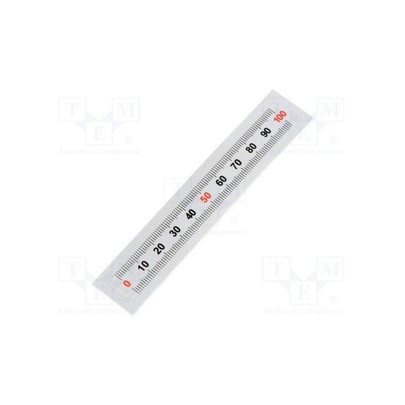 1 pcs x ELESA+GANTER - GN 711-KUS-100-W-L - Ruler, figures horizontally arranged,self-adhesive, W: 11mm
