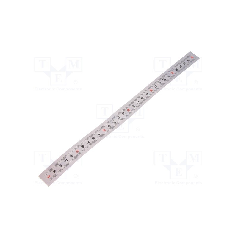 1 pcs x ELESA+GANTER - GN 711-KUS-300-S-U - Ruler, figures vertically arranged,self-adhesive, W: 11mm