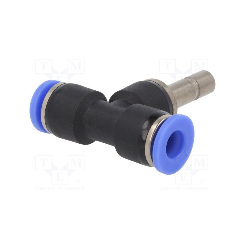 1 pcs x PNEUMAT-293.006-K - Push-in fitting, T-tap splitter, -0.95÷15bar, BLUELINE, 6mm