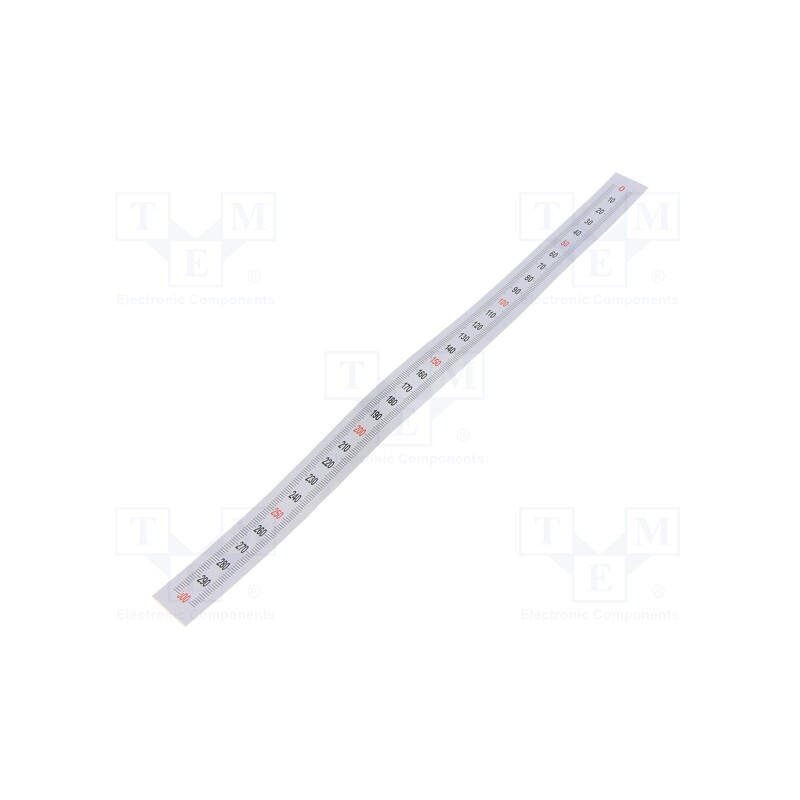 1 pcs x ELESA+GANTER - GN 711-KUS-300-S-O - Ruler, figures vertically arranged,self-adhesive, W: 11mm