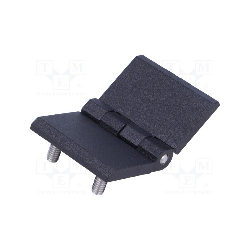 1 pcs x ELESA+GANTER - GN 237-ZD-76-50-C-SW - Hinge, Width: 76mm, zinc and aluminium alloy, black, H: 50mm