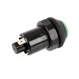 Quick button switch, round, green