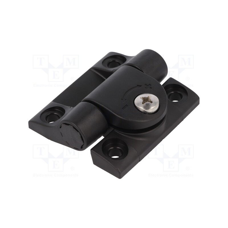 1 pcs x ELESA+GANTER - CFU.60 CH-6 - Hinge, Width: 56.5mm, technopolymer PA, H: 63.5mm, with regulation