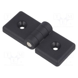 1 pcs x ELESA+GANTER - CFG.45/45 SH-6 - Hinge, Width: 84mm, technopolymer PA, black, H: 36mm, for profiles