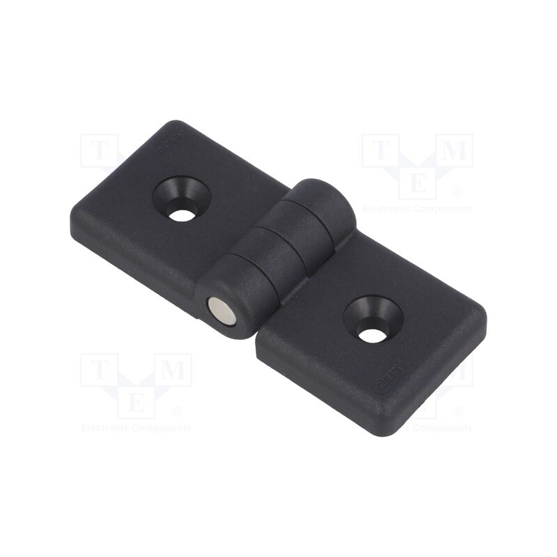 1 pcs x ELESA+GANTER - CFG.45/45 SH-6 - Hinge, Width: 84mm, technopolymer PA, black, H: 36mm, for profiles