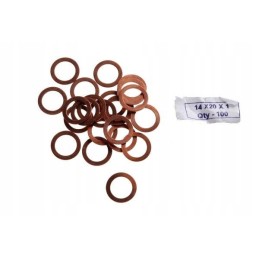 Copper gasket washer 14x20x1