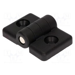 1 pcs x ELESA+GANTER - CFG.30/30 SH-6 - Hinge, Width: 54mm, technopolymer PA, black, H: 36mm, for profiles