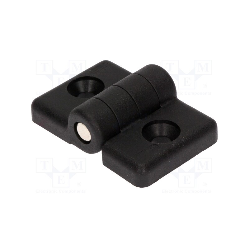 1 pcs x ELESA+GANTER - CFG.30/30 SH-6 - Hinge, Width: 54mm, technopolymer PA, black, H: 36mm, for profiles