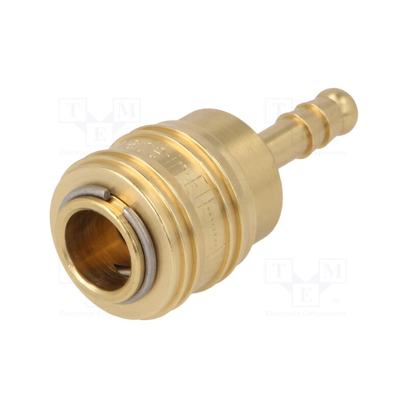 1 pcs x PNEUMAT-S26 WO6 - Quick connection coupling, straight, max.35bar, brass, D: 25mm