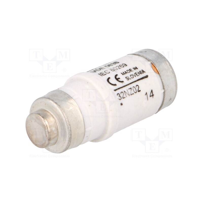 1 pcs x BUSSMANN - 32NZ02 - Fuse: fuse, 32A, 400VAC, 250VDC, ceramic,industrial, D02